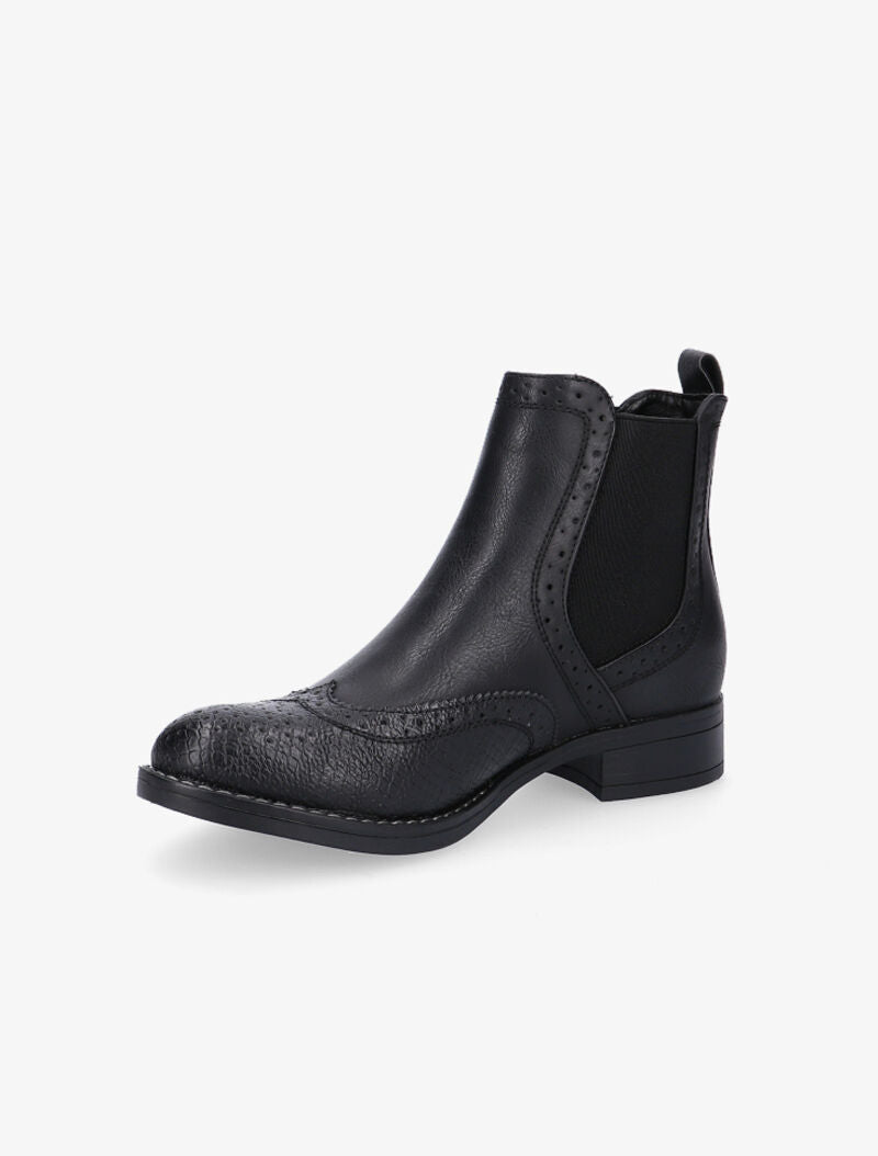 Chelsea boots piquetées - noir - 3
