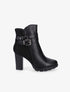 Bottines à double sangles à la cheville - noir - 1