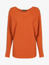 Pull à manches ajourées - orange - 1