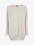 Pull long coupe loose - beige - 1