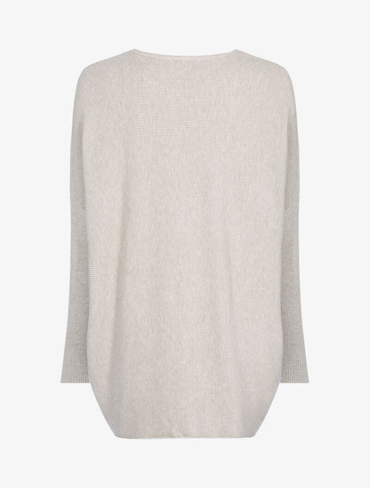 Pull long coupe loose - beige - 2