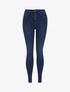 Jean skinny à taille très haute - bleu denim - 1