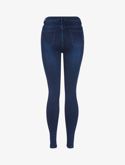 Jean skinny à taille très haute - bleu denim - 2