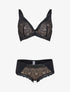 Ensemble à fleurs stylisées - noir/nude - 3