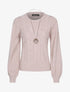 Pull court à détails torsadés - taupe - 1