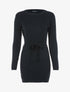 Robe-pull à détails torsadés - noir - 3