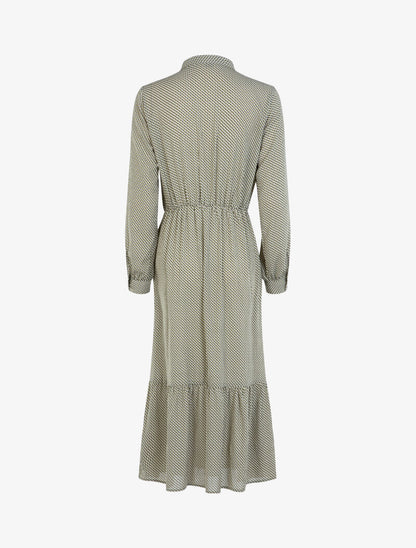 Robe fluide à imprimé moucheté graphique - vert - 2