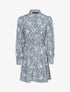 Robe à effet tâcheté - bleu charrette - 1