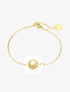 Bracelet à plaques rondes superposées - blanc - 2