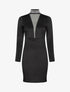 Robe à col montant strassé - noir - 1