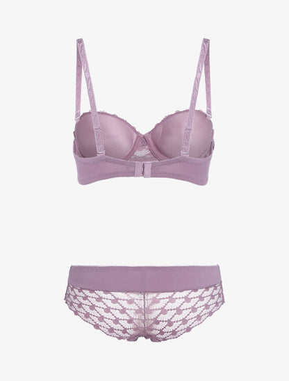 Ensemble à clous et sangles - lilas - 2