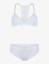 Ensemble en dentelle sans armatures - blanc - 1