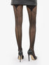 Collants effet bas ornés d&