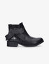 Bottines texturées à noeud - noir - 5