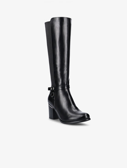 Bottes à contrefort stretch - noir - 2