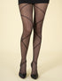 Collants à imprimés graphiques croisés - noir - 1