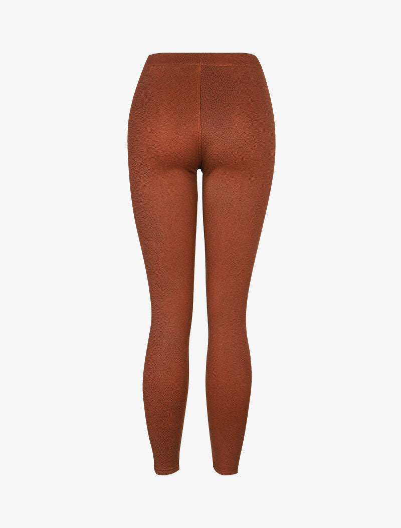 Legging épais style écailles - camel - 4