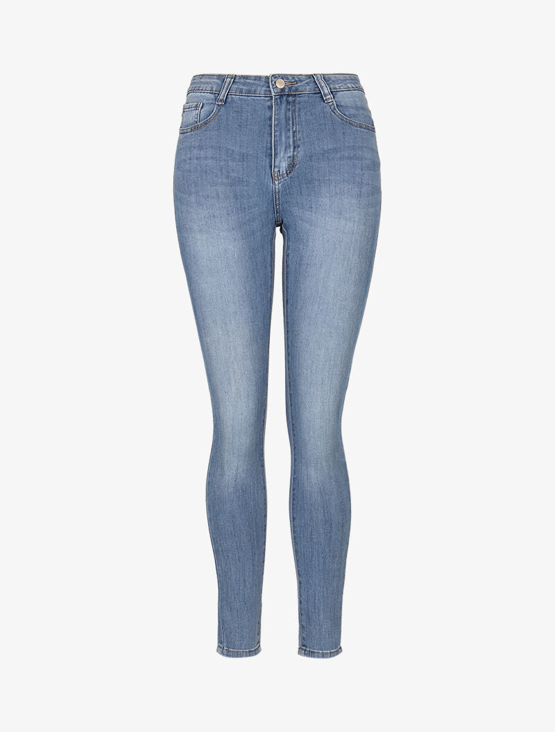 Jean basique taille haute - denim clair - 3