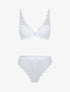 Ensemble soutien gorge ampliforme en dentelle fleurie - blanc - 3