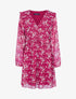 Robe à imprimé floral - bordeaux - 3
