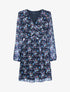 Robe à imprimé floral - noir - 1