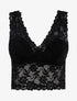 Crop top en dentelle - noir - 1