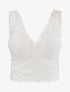 Crop top en dentelle - blanc - 3