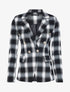 Blazer à imprimé petits carreaux - noir/blanc - 1
