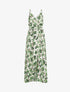 Robe portefeuille fleurie - beige - 1