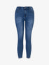 Jean à fins bords strassés - bleu denim - 3