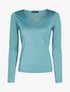 Top très ajusté à détail chaîne - turquoise - 1