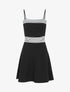 Robe patineuse à détails style marinière - noir - 3