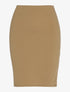 Jupe crayon unie - beige - 1