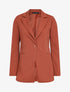Veste casual unie - brique - 1