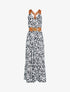 Robe à bretelles style sangles en simili - noir - 5