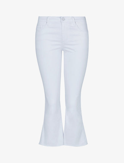 Jean 7/8 con bordes deshilachados - blanco