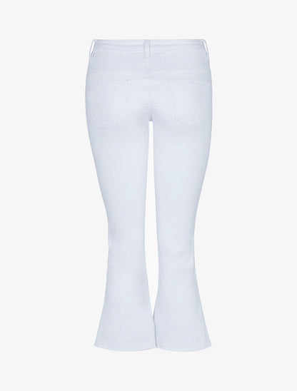 Jean 7/8 con bordes deshilachados - blanco