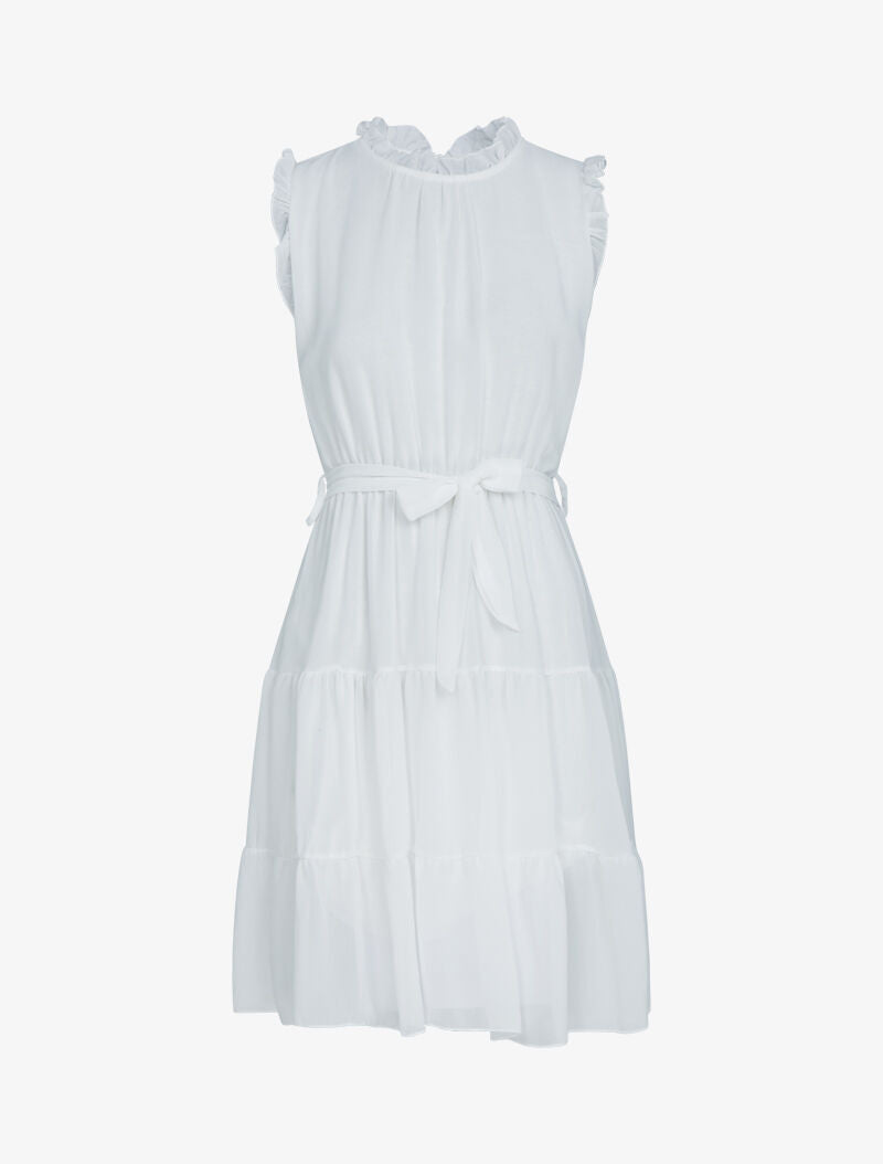 Robe en voile à volants - ecru - 2
