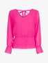 Top gaufré coupe boule - fushia - 3