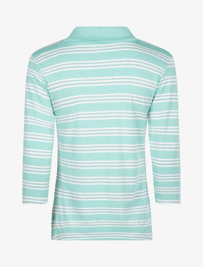 Top à imprimé rayures - vert d&