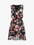 Robe portefeuille à imprimé floral - noir - 3