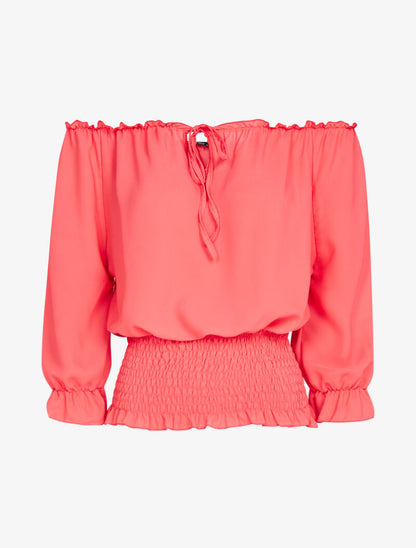 Top boule en voile - corail - 2