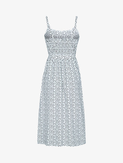 Robe longue à pois - ecru - 3