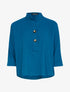 Top loose coupe chauve souris - bleu pétrole - 1
