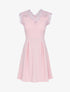 Robe à dos dentelle - rose - 1