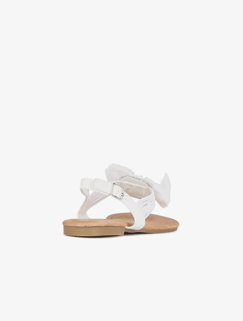 Nu-pieds strassées et à flot - blanc - 5