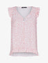 Top à imprimé moucheté - rose - 1