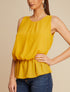 Top boule à dos en crochet - jaune - 5