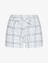 Short extra court à imprimé tartan - ecru - 1