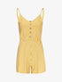 Combishort rayé à boutons décoratifs - jaune - 3